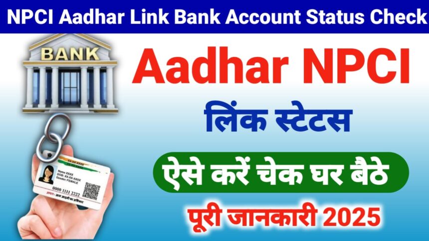 NPCI Aadhar Link Bank Account Status Check