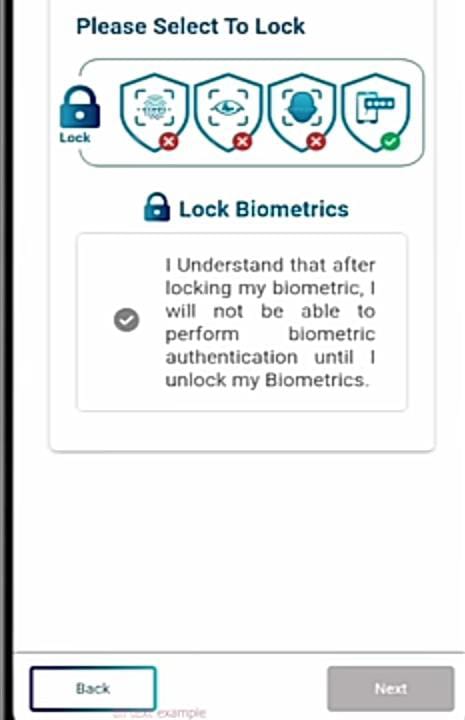 Aadhar Card Lock/Unlock