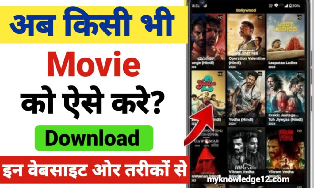 किसी भी मूवी को फ्री में सबसे पहले डाउनलोड कैसे करें?