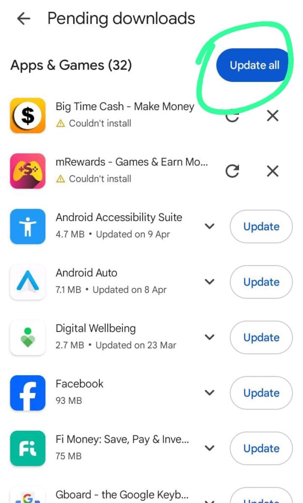 Android Phone में एप्स को अपडेट कैसे करें? 