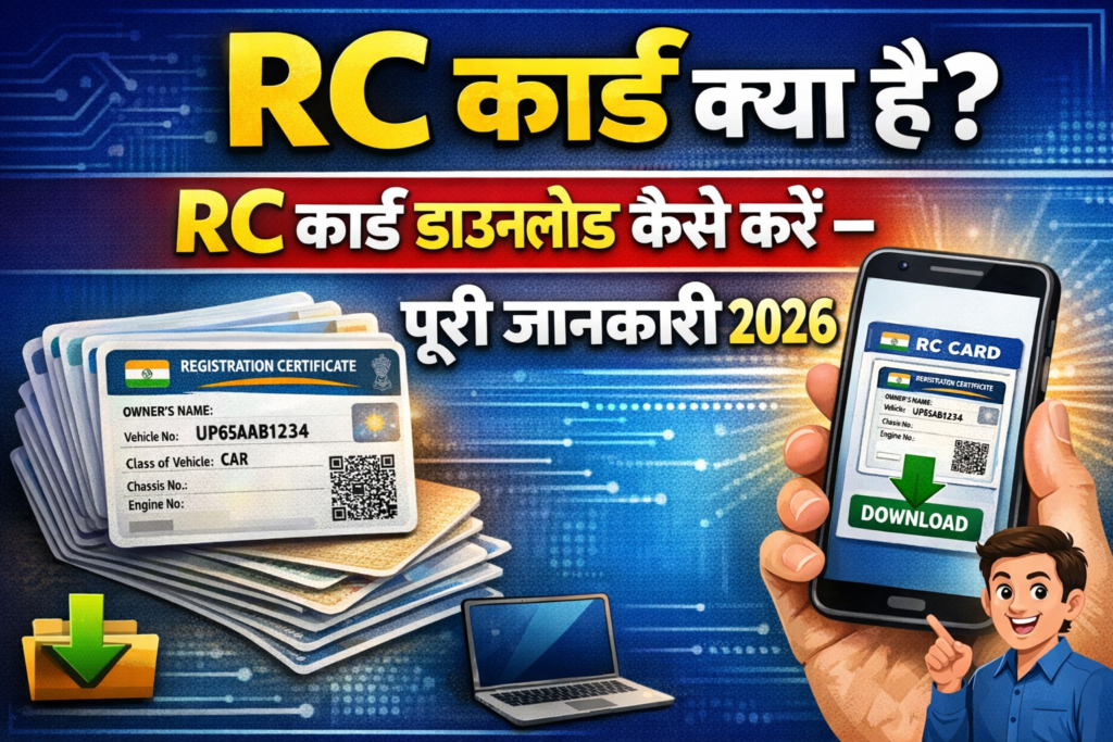 RC कार्ड क्या है? RC कार्ड डाउनलोड कैसे करें | RC Card Online Download 2026