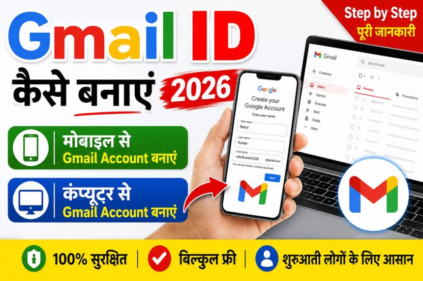 Gmail ID कैसे बनाएं 2026